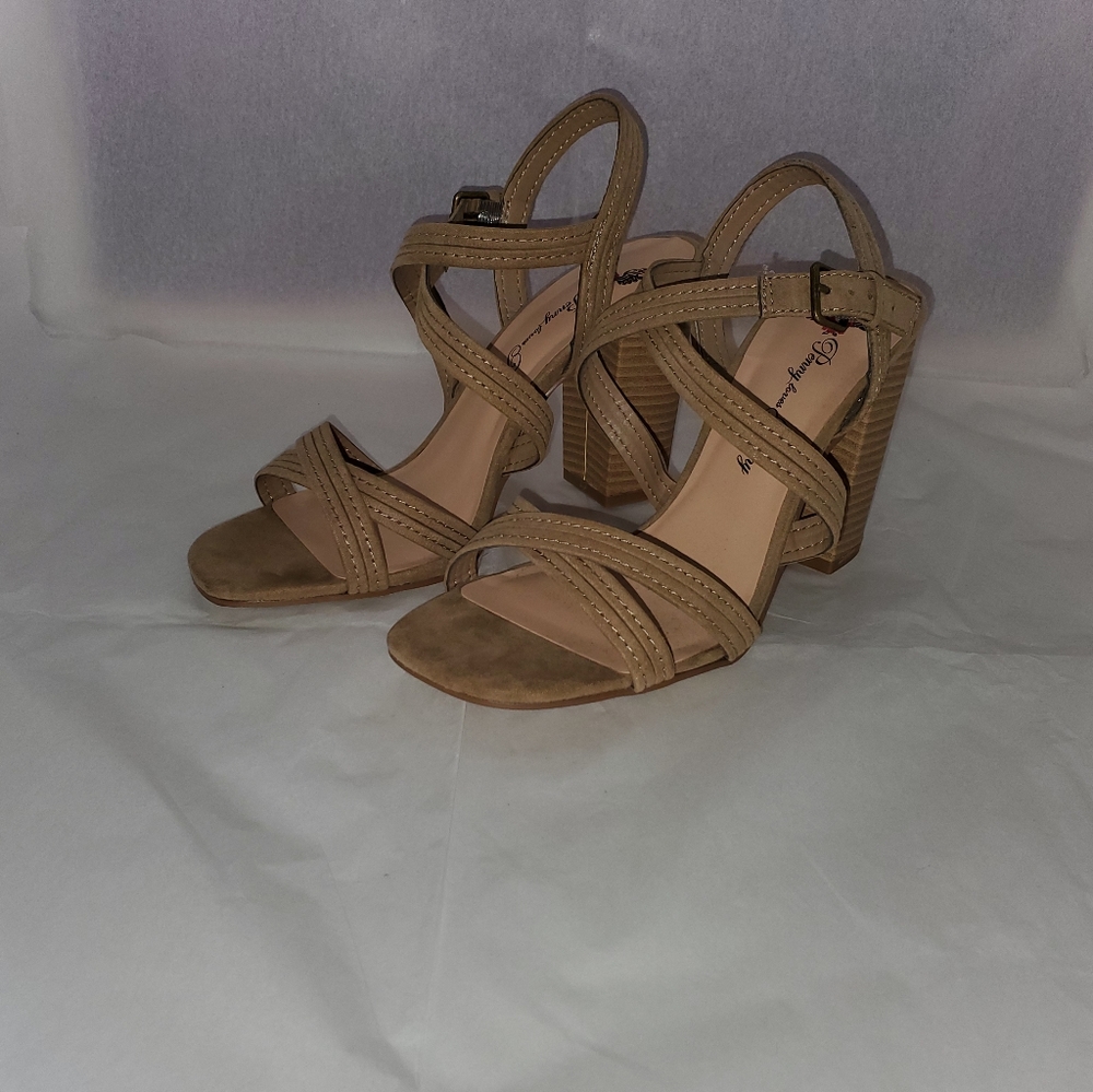 Tan Strappy Heels